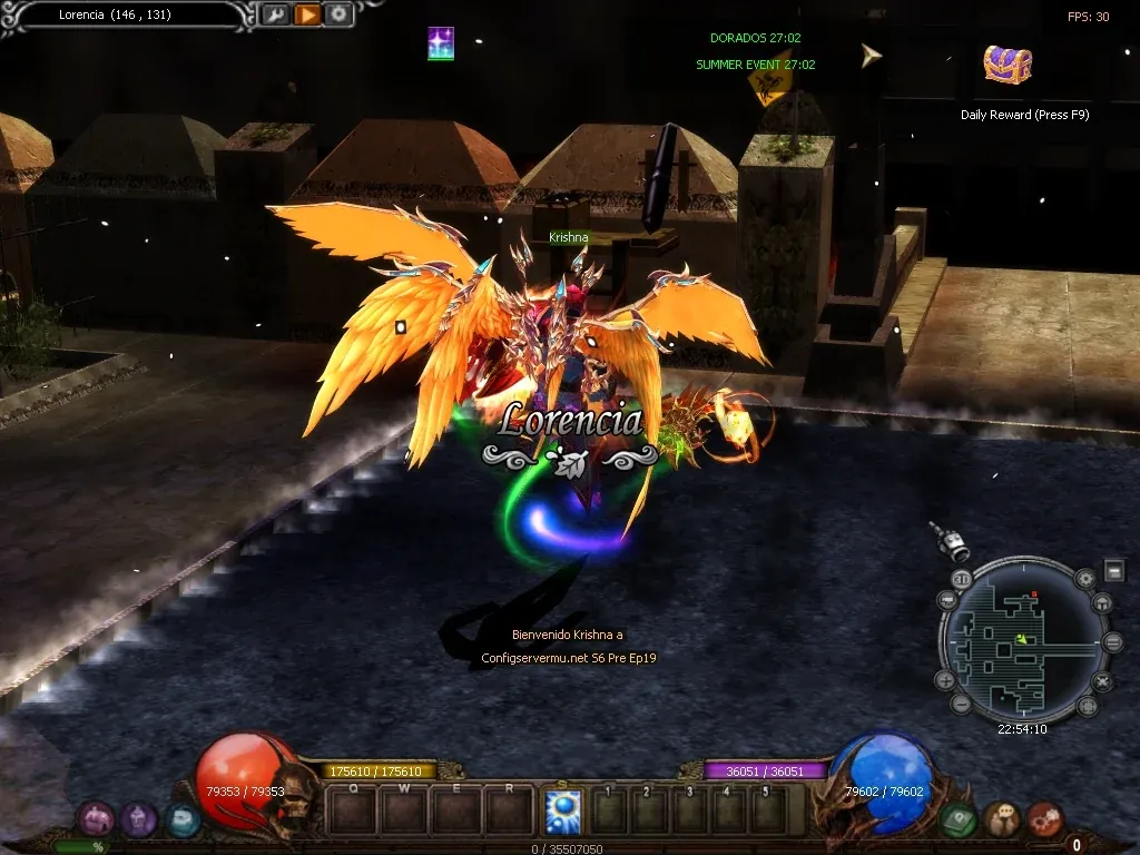 Captura de MU Online Season 6 Upgrade: Grand Master chegando a Lorencia