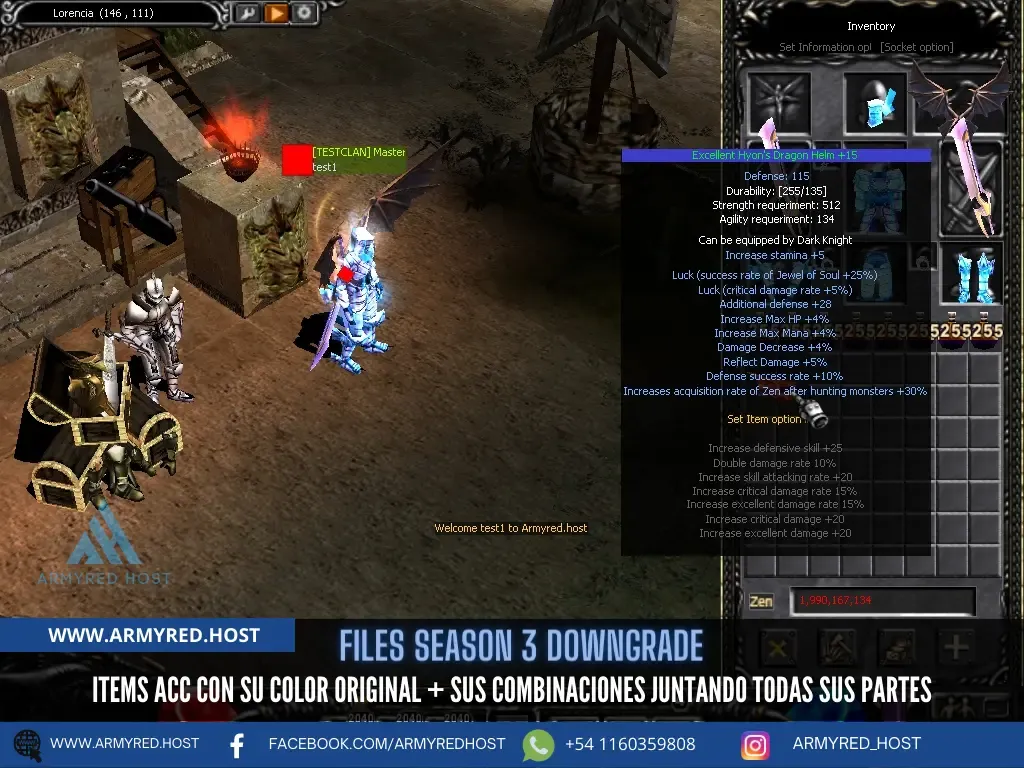 Files Season 3 Downgrade: itens ACC com a cor original e as combinações juntando todas as partes